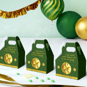 Gepersonaliseerde Golden Shamrock St. Patrick's Da Bedankdoosjes