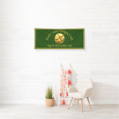 Gepersonaliseerde Golden Shamrock St. Patrick's Da Spandoek (Insitu)
