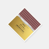 Gepersonaliseerde Golden Ticket Chocolade Bar Part Servet (Hoek)