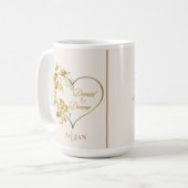 Gepersonaliseerde Golden Wedding Mok (Voorkant links)