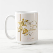Gepersonaliseerde Golden Wedding Mok (Links)