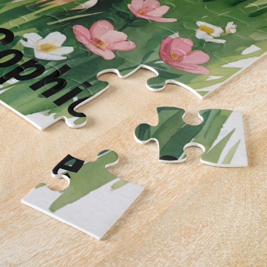 Gepersonaliseerde Goldendoodle Legpuzzel (Zijkant)