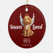 Gepersonaliseerde Goldendoodle Memorial Ornament (Links)