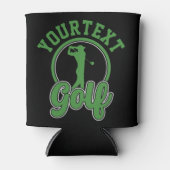 Gepersonaliseerde Golf ADD NAAM Retro Pro Golfer S Blikjeskoeler (Voorkant)