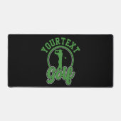 Gepersonaliseerde Golf ADD NAAM Retro Pro Golfer S Bureaumat (Voorkant)