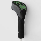 Gepersonaliseerde Golf ADD NAAM Retro Pro Golfer S Golfheadcover (Schuin)