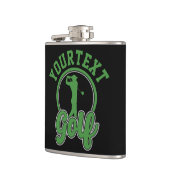 Gepersonaliseerde Golf ADD NAAM Retro Pro Golfer S Heupfles (Links)