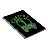 Gepersonaliseerde Golf ADD NAAM Retro Pro Golfer S Notitieboek (Rechterzijde)