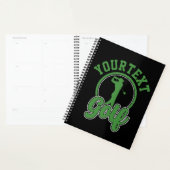 Gepersonaliseerde Golf ADD NAAM Retro Pro Golfer S Planner (Display)