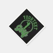 Gepersonaliseerde Golf ADD NAAM Retro Pro Golfer S Servet (Hoek)