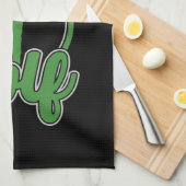 Gepersonaliseerde Golf ADD NAAM Retro Pro Golfer S Theedoek (Quarter Fold)