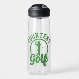 Gepersonaliseerde Golf ADD NAAM Retro Pro Golfer S Waterfles