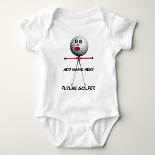 Gepersonaliseerde Golf Baby Cartoon Romper