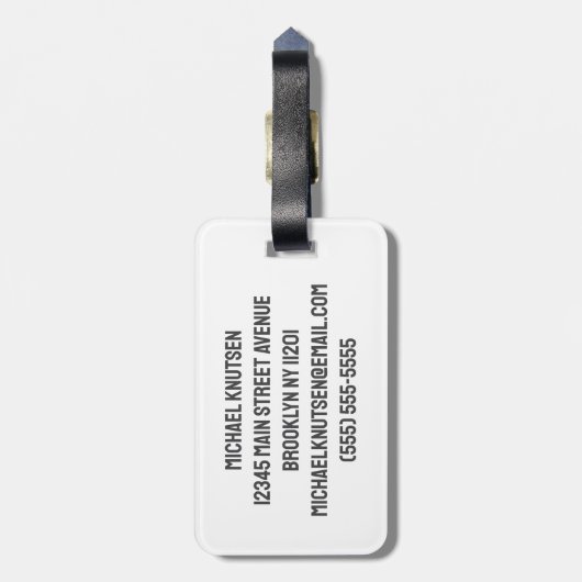 Gepersonaliseerde Golf Ball Sticks Speler Bagagelabel (Achterkant verticaal)