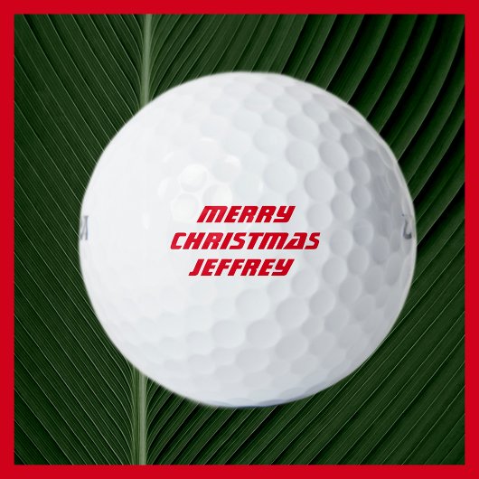 Gepersonaliseerde Golf Ball, Vrolijk Kerstfeest Golfballen