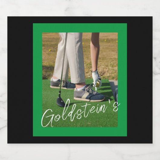 Gepersonaliseerde Golf Bierfles Etiketten - Custom (Enkel label)