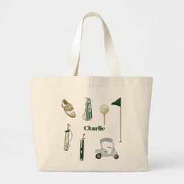 Gepersonaliseerde golf canvas tas