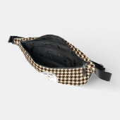Gepersonaliseerde Golf Club Golfer Brown Houndstoo Heuptasje (Open)
