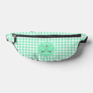 Gepersonaliseerde Golf Club Golfer Mint Houndstoot Heuptasje