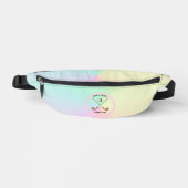 Gepersonaliseerde Golf Club Golfer Pastel Ombre Heuptasje (Voorkant)