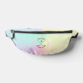 Gepersonaliseerde Golf Club Golfer Pastel Ombre Heuptasje (Liggend)