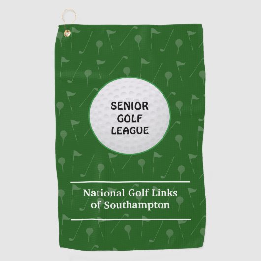 Gepersonaliseerde Golf Club League Leden Handdoek (Voorkant)