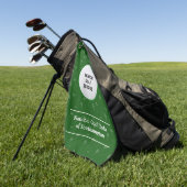 Gepersonaliseerde Golf Club League Leden Handdoek (Groen)