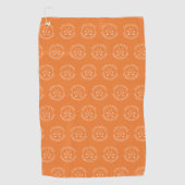 Gepersonaliseerde Golf Club Monogram Gift Golfhanddoek (Voorkant)