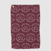 Gepersonaliseerde Golf Club Monogram Gift Golfhanddoek (Voorkant)