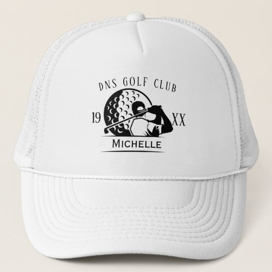 Gepersonaliseerde Golf Club Naam Classic Trucker H Trucker Pet (Voorkant)
