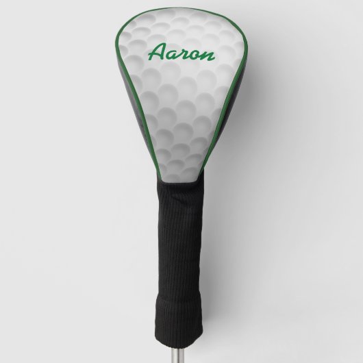 Gepersonaliseerde Golf Driver Hoesje Gift Golfheadcover (Voorkant)