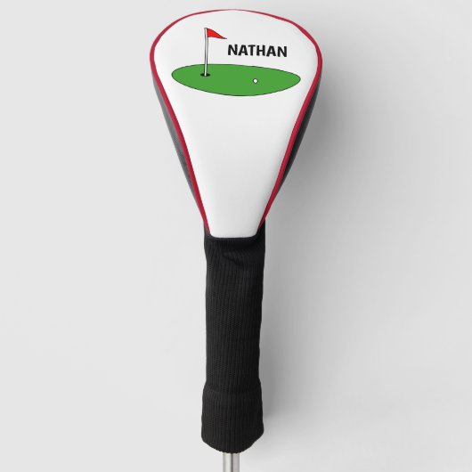 Gepersonaliseerde golf driver hoofd cover cadeau (Voorkant)