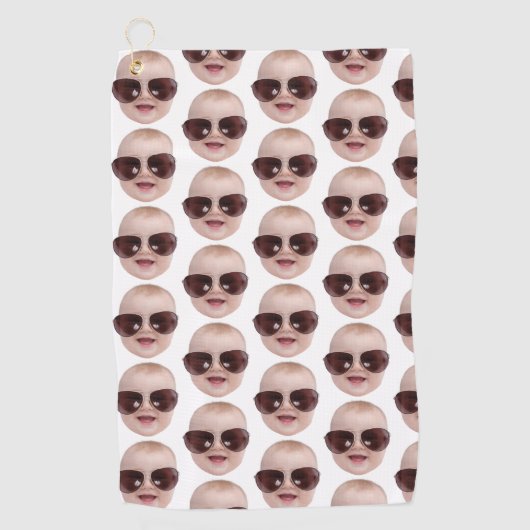 Gepersonaliseerde Golf Gift Liefhebber cadeau voor Golfhanddoek (Voorkant)