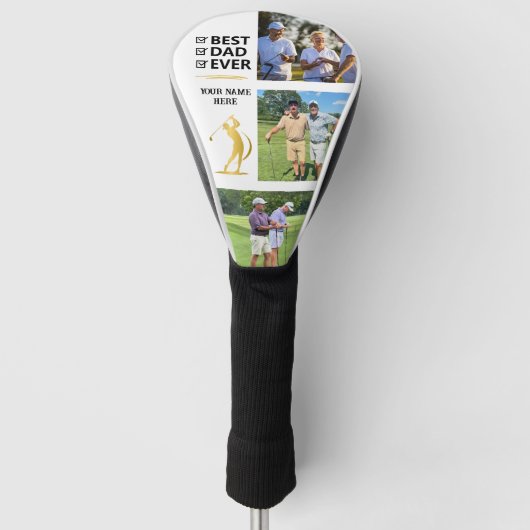 Gepersonaliseerde Golf Gifts voor Dad Driver Headc Golfheadcover (Voorkant)