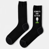 Gepersonaliseerde Golf Grappige Golfer Aangepaste Sokken (Links)