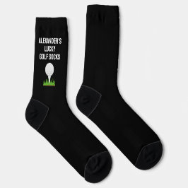 Gepersonaliseerde Golf Grappige Golfer Aangepaste Sokken