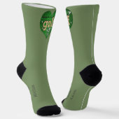 Gepersonaliseerde Golf Green Dress Sokken (Gebogen)