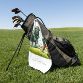 Gepersonaliseerde Golf Hazards Golf Handdoek (Groen)