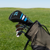 Gepersonaliseerde Golf Head Hoesje in Blauw Golfheadcover (Insitu)