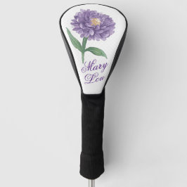 Gepersonaliseerde Golf Hoesje Head met Chrysanthem Golfheadcover