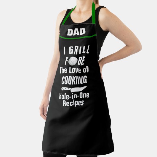 Gepersonaliseerde Golf Hole-in-One Recept, Grappig Schort (Insitu)