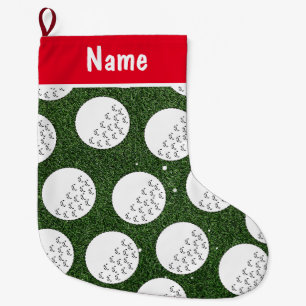 Gepersonaliseerde Golf Kerstcadeaus Golf thema Grote Kerstsok