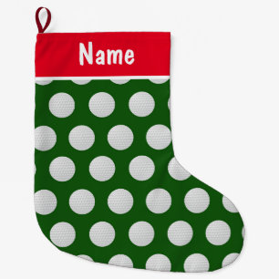 Gepersonaliseerde Golf Kerstcadeaus Golf thema Grote Kerstsok