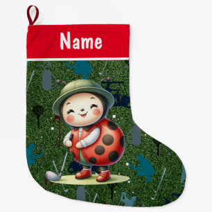 Gepersonaliseerde Golf Kerstcadeaus Golf thema Grote Kerstsok