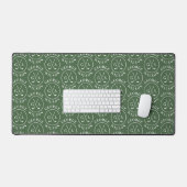 Gepersonaliseerde Golf Monogram groen Aangepaste N Bureaumat (Keyboard & Muis)