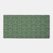 Gepersonaliseerde Golf Monogram groen Aangepaste N Bureaumat (Voorkant)