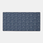 Gepersonaliseerde Golf Monogram Marine Blauw Aange Bureaumat (Voorkant)
