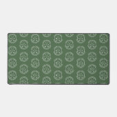 Gepersonaliseerde Golf Monogram Sinaasappel Aangep Bureaumat (Voorkant)