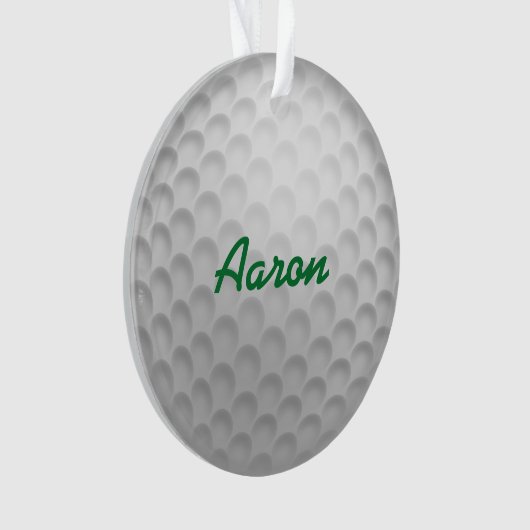 Gepersonaliseerde Golf Ornament Gift (voorkant)