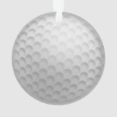 Gepersonaliseerde Golf Ornament Gift (achterkant)